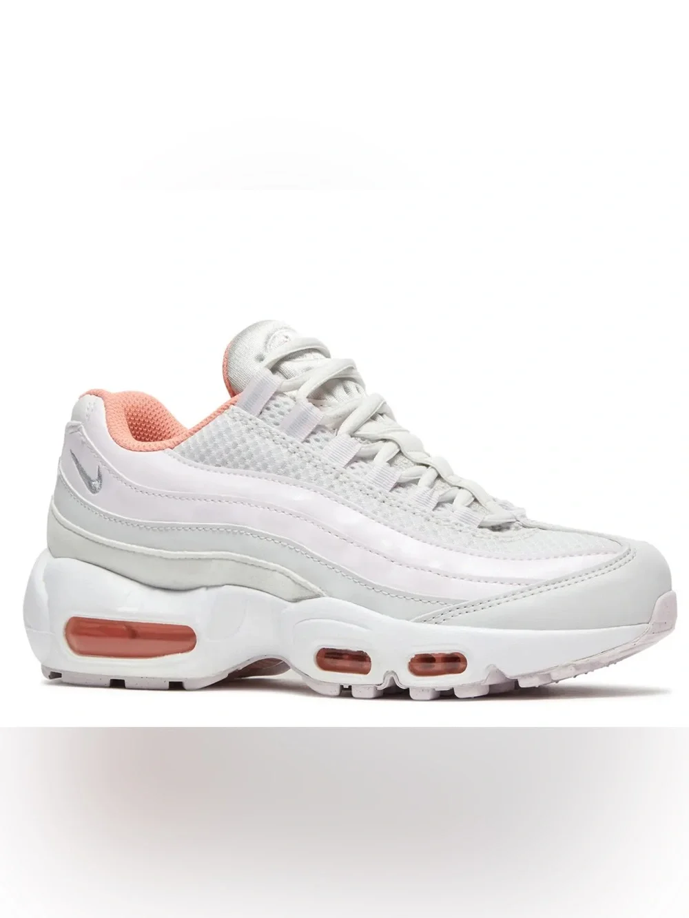 Nike AIR MAX 95 RECRAFT GS 'LIGHT VIOLET CRIMSON BLISS' sz 6 youth/ 7.5 womens